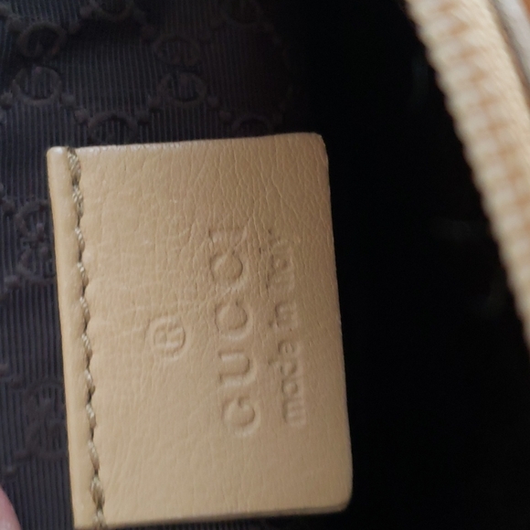 Gucci Canvas/Calfskin Leather Baguette in Cream and Beige - Picture 5 of 14